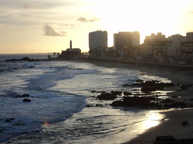Farol da Barra ( Strand von Salvador ) Brasilien 1995